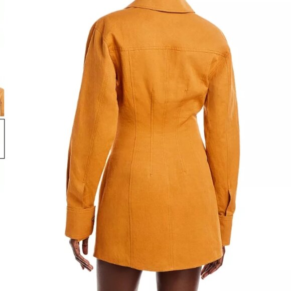 A.L.C. Paisley Lace Up Trim Shirt Dress - Picture 9 of 16